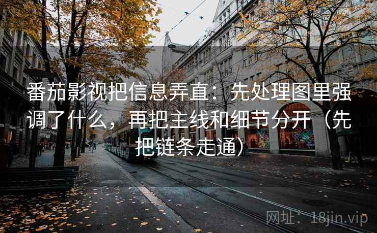 番茄影视把信息弄直：先处理图里强调了什么，再把主线和细节分开（先把链条走通）